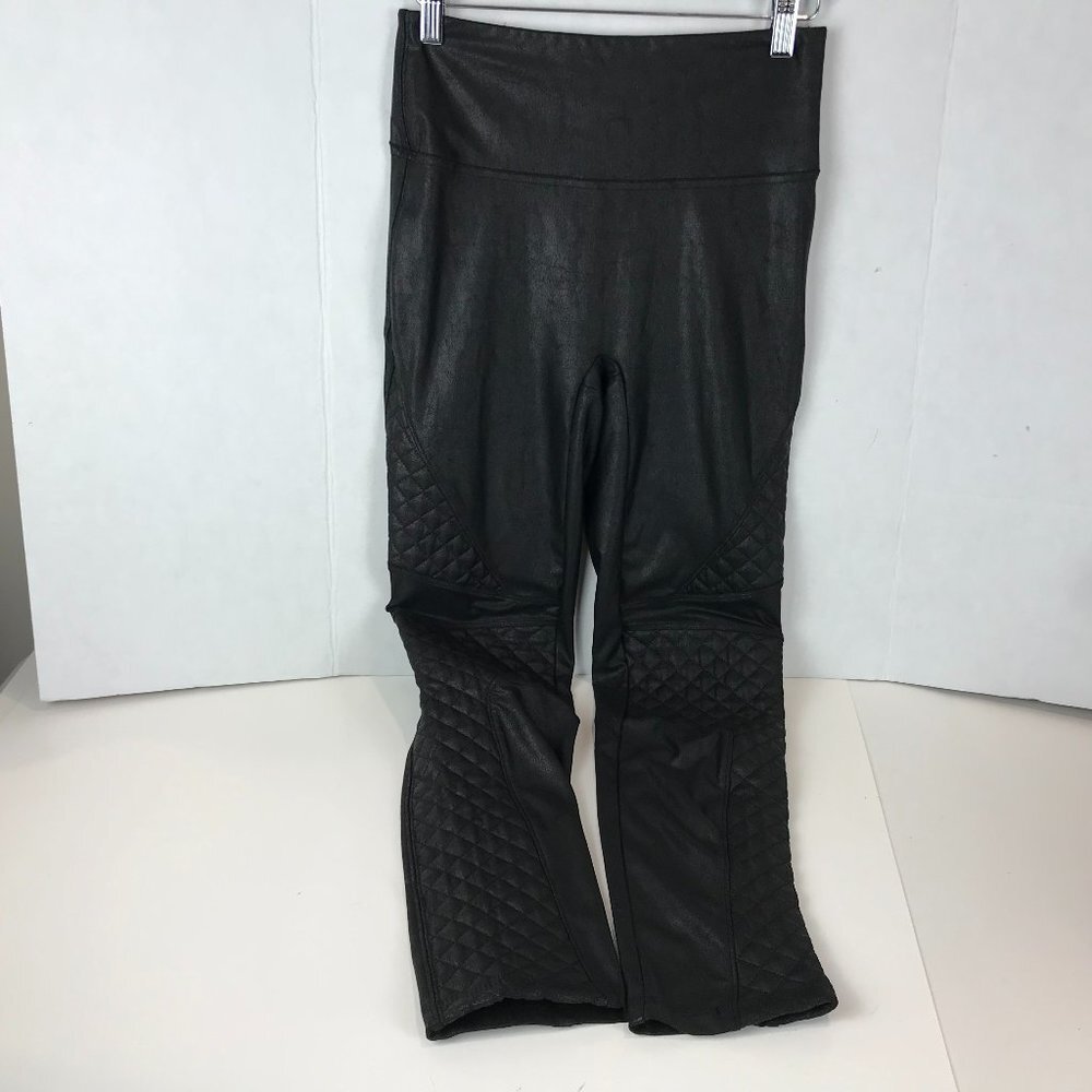 SAINTS 21 shiny moto style leggings Sz M